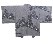 Load image into Gallery viewer, Haori Jacket Grayish Black Full Shibori Tree Silk #10717D2
