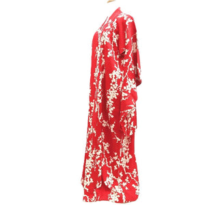 Juban Vintage(1920-1950) Red Plum blossom Silk #10370F4