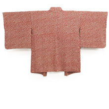 Load image into Gallery viewer, Haori Jacket Vintage(1950-1980) Reddish Brown Flower Silk #10587C1
