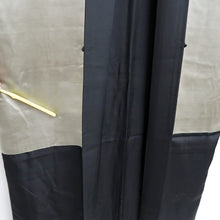 Load image into Gallery viewer, Men&#39;s Haori Vintage(1950-1980) Black Mt. Fuji Dragon Tiger Silk #10286E4

