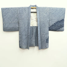 Load image into Gallery viewer, Haori Jacket Vintage(1950-1980) Blue Full Shibori Grass Silk #10236E2
