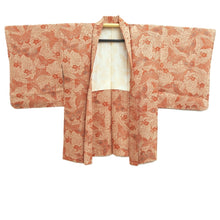 Load image into Gallery viewer, Haori Jacket Reddish Brown Butterfly Silk #10858E3
