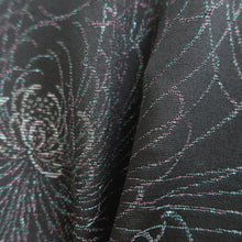 Load image into Gallery viewer, Haori Jacket Vintage(1950-1980) Black Silver Rangiku Silk #10190D5

