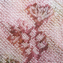 Load image into Gallery viewer, Haori Jacket Vintage(1950-1980) Reddish Pink Full Shibori Flower Silk #10205E1
