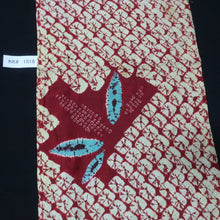 Load image into Gallery viewer, KK1518A2 Silk Kimono Fabric Vintage(1920-1950) Shibori Red 39.0x11.4in(99x29cm)
