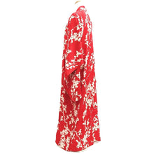 Load image into Gallery viewer, Juban Vintage(1920-1950) Red Plum blossom Silk #10370F4
