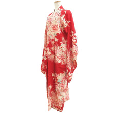 Load image into Gallery viewer, Juban Vintage(1920-1950) Red Peacock Silk #10382F4

