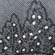 Load image into Gallery viewer, Haori Jacket Grayish Black Full Shibori Tree Silk #10717D2
