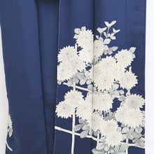 Load image into Gallery viewer, Kimono Vintage(1950-1980) Blue Chrysanthemum Tall Silk #9949B5
