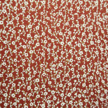 Load image into Gallery viewer, Haori Jacket Vintage(1950-1980) Reddish Brown Flower Silk #10587C1

