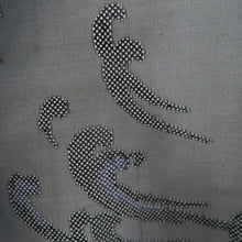 Load image into Gallery viewer, Haori Jacket Vintage(1950-1980) Blue Black Sheer Wave Silk #10918E5
