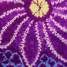 Load image into Gallery viewer, Haori Jacket Vintage(1920-1950) Purple Shibori Floral pattern Silk #11056A3
