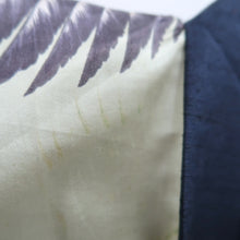 Load image into Gallery viewer, Men's Haori Vintage(1950-1980) Blueish Black Eagle Curling Wave Silk #10652C4

