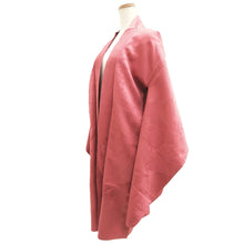 Load image into Gallery viewer, Haori Jacket Vintage(1950-1980) Reddish Pink Floral pattern Long Silk #11017A1
