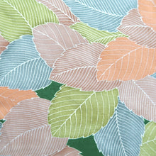 Load image into Gallery viewer, Haori Jacket Vintage(1950-1980) Green Orange Brown Leaves Silk #10617C3
