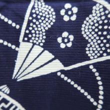 Load image into Gallery viewer, Yukata Navy White See-Through Cotton #10761D3
