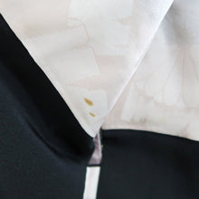 Load image into Gallery viewer, Haori Jacket Vintage(1950-1980) Black Gold Silver Landscape Mountain Silk #10827E2
