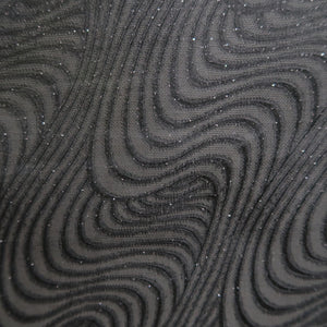 Haori Jacket Vintage(1950-1980) Black Silver See-Through Ryusui Silk #10221E2