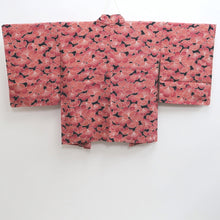 Load image into Gallery viewer, Haori Jacket Vintage(1950-1980) Black Plum blossom Silk #10146D3
