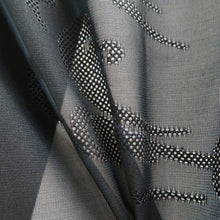 Load image into Gallery viewer, Haori Jacket Vintage(1950-1980) Blue Black Sheer Wave Silk #10918E5
