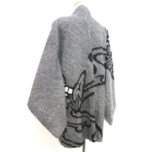 Load image into Gallery viewer, Haori Jacket Vintage(1950-1980) Black Shibori Ryusui Silk #9886B3
