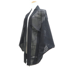 Load image into Gallery viewer, Haori Jacket Black Sheer Mountain Silk #10969F3

