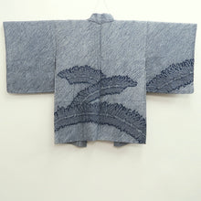 Load image into Gallery viewer, Haori Jacket Vintage(1950-1980) Blue Full Shibori Grass Silk #10236E2
