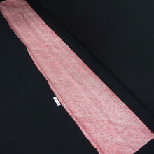 Load image into Gallery viewer, KK1394B7 Silk Kimono Fabric Vintage(1950-1980) Shibori Red 83.1x11.8in(211x30cm)
