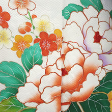 Load image into Gallery viewer, Furisode Purple Peony Ume Kiku Silk #9700J5
