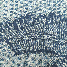 Load image into Gallery viewer, Haori Jacket Vintage(1950-1980) Blue Full Shibori Grass Silk #10236E2
