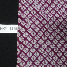 Load image into Gallery viewer, KK1519A2 Silk Kimono Fabric Vintage(1920-1950) Shibori Purple 50.8x11.4in(129x29cm)
