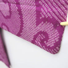 Load image into Gallery viewer, Haori Jacket Vintage(1920-1950) Purple Shibori Karakusa Silk #11006F5

