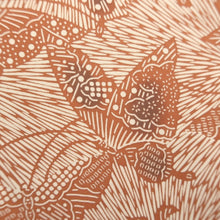 Load image into Gallery viewer, Haori Jacket Reddish Brown Butterfly Silk #10858E3
