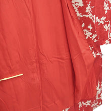 Load image into Gallery viewer, Juban Vintage(1920-1950) Red Plum blossom Silk #10370F4
