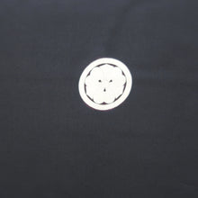 Load image into Gallery viewer, Men&#39;s Kimono Vintage(1950-1980) Black Montsuki Silk #10469A5
