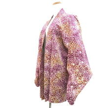 Load image into Gallery viewer, Haori Jacket Purple Full Shibori Chrysanthemum Silk #10708D2
