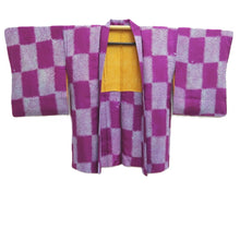 Load image into Gallery viewer, Haori Jacket Vintage(1920-1950) Purple Light Blue Shibori Silk #10627C3
