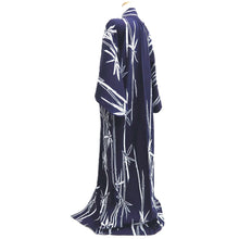 Load image into Gallery viewer, Yukata Vintage(1950-1980) Navy Bamboo Cotton #10762D4
