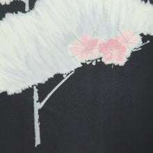 Load image into Gallery viewer, Haori Jacket Vintage(1950-1980) Black Tree Silk #11068A4
