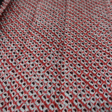 Load image into Gallery viewer, KK1394B7 Silk Kimono Fabric Vintage(1950-1980) Shibori Red 83.1x11.8in(211x30cm)
