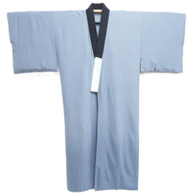 Load image into Gallery viewer, Men's Juban Blueish Gray Landscape Silk #10667C5
