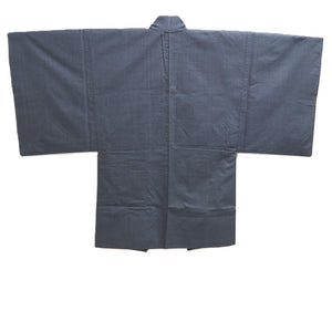 Men's Haori Vintage(1950-1980) Blue Black Hannya Mask Silk #10441A3
