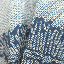 Load image into Gallery viewer, Haori Jacket Vintage(1950-1980) Blue Full Shibori Grass Silk #10236E2
