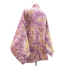 Load image into Gallery viewer, Haori Jacket Purple Full Shibori Chrysanthemum Silk #10708D2
