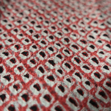 Load image into Gallery viewer, KK1394B7 Silk Kimono Fabric Vintage(1950-1980) Shibori Red 83.1x11.8in(211x30cm)
