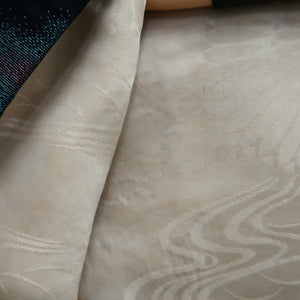 Haori Jacket Vintage(1950-1980) Black Gold Cloud Silk #10130D3