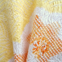 Load image into Gallery viewer, Haori Jacket Light Yellow Full Shibori Flower Wave Silk #10927F1

