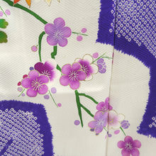 Load image into Gallery viewer, Furisode Purple Peony Ume Kiku Silk #9700J5
