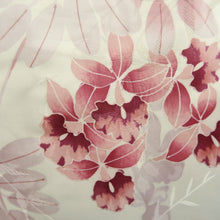 Load image into Gallery viewer, Haori Jacket Vintage(1950-1980) Off white Flower Silk #10577B5
