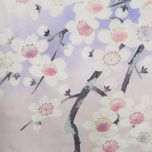 Kimono Blue Pale Pink Sakura Branch Hand painted Silk #9660J2